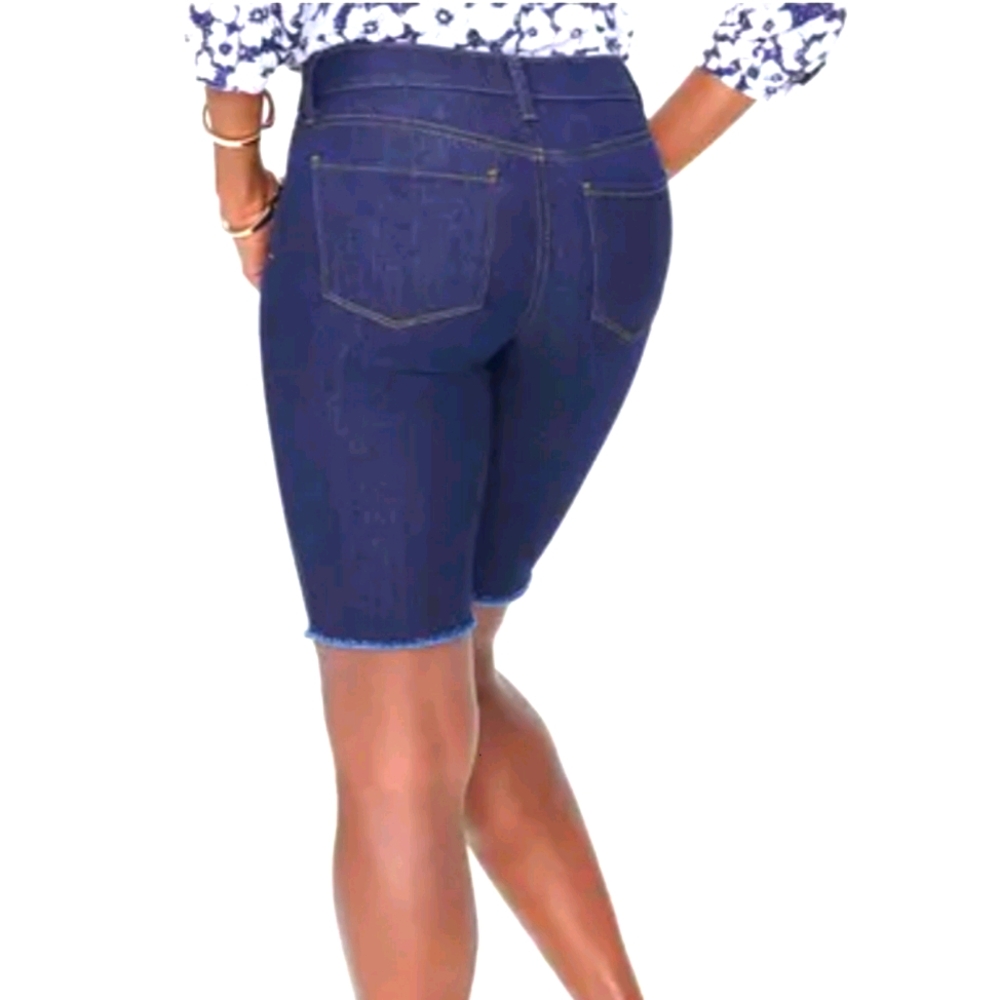 NYDJ Briella Short Frayed Bermuda